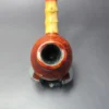 SU Pipes Smooth Brandy w/ Buddha Bamboo Handmade Briar Pipe, New - Image 6