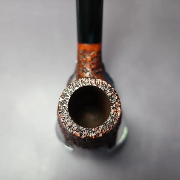 Ascorti Business Rusticated Bent Stack Estate Briar Pipe, Unsmoked - Image 6