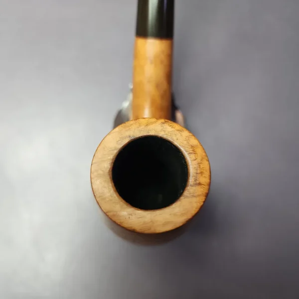 Ed Burak Connoisseur XL "LC" Smooth Bent Billiard Estate Briar Pipe, American Estates - Image 6