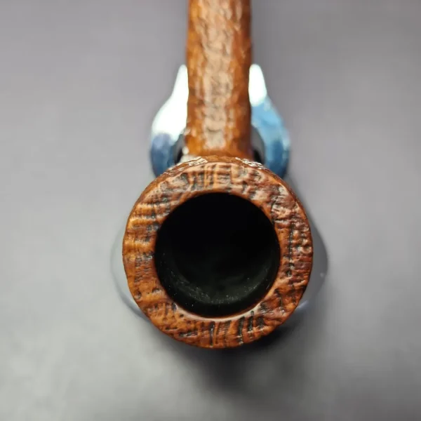 Charatan's Make 20104DC Sandblasted Lumberman Estate Briar Pipe, English Estates - Image 6