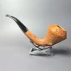 Ed Burak Connoisseur Rusticated Bent Bulldog Estate Briar Pipe, American Estates - Image 6
