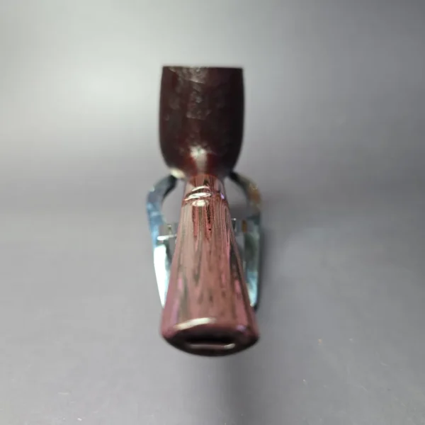 Sean Reum Contrast Sandblasted Saddle Billiard Handmade Briar Pipe, New - Image 6