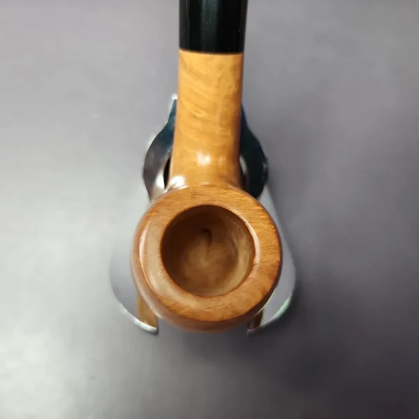 Roma Smooth Bent Apple Estate Briar Pipe, Unsmoked - Image 6