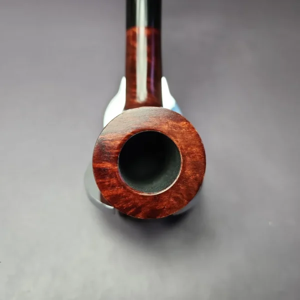 Roma Smooth Saddle Billiard Estate Briar Pipe, Unsmoked - Image 6