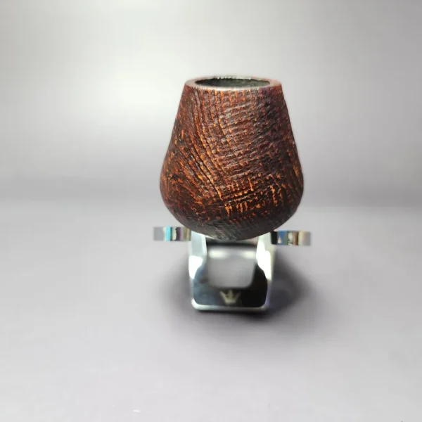 Proxima by Piero Vitale Brown Sandblasted Brandy Briar Pipe, New - Image 6