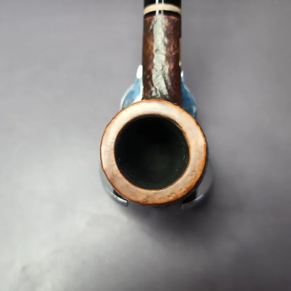 Savinelli Collection 2002 Sandblasted Billiard Estate Briar Pipe, Italian Estates - Image 6