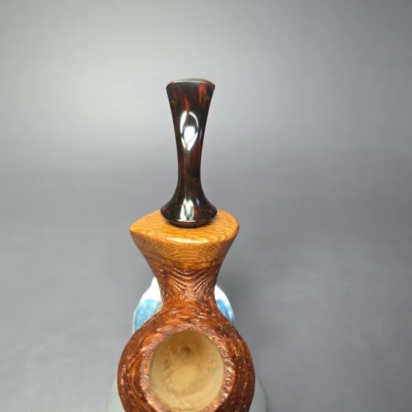 PapaBearPipes by Tim Beaumont Sandblasted Egg Handmade Briar Pipe, New - Image 6