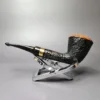 Brebbia Gemma 882 Sandblasted Rhodesian Estate Briar Pipe, Italian Estates - Image 6