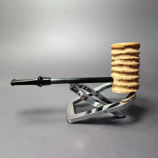 Eltang Basic by Tom Eltang Rusticated Poker Estate Briar Pipe, Unsmoked - Image 6