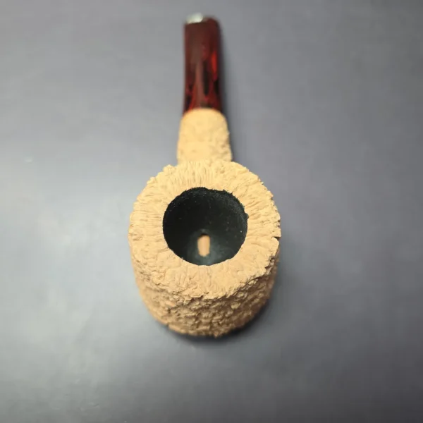 Pipe Tristan Natural Granite Rusticated "55" Pot Handmade Briar Pipe, New - Image 6