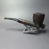 James Upshall Bark EXL Rusticated Cavalier Estate Briar Pipe, Unsmoked - Image 6