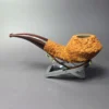 Pipe Tristan Granite Rusticated Bullmoose Handmade Briar Pipe, New - Image 6