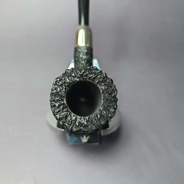 Pipe Tristan Granite Rusticated Army Mount Billiard Handmade Briar Pipe, New - Image 6