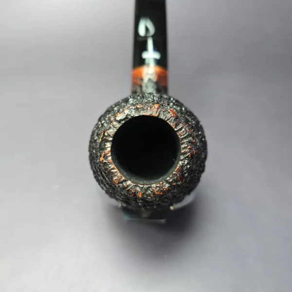 Don Carlos One Note Rusticated Bulldog Estate Briar Pipe, Italian Estates - Image 6