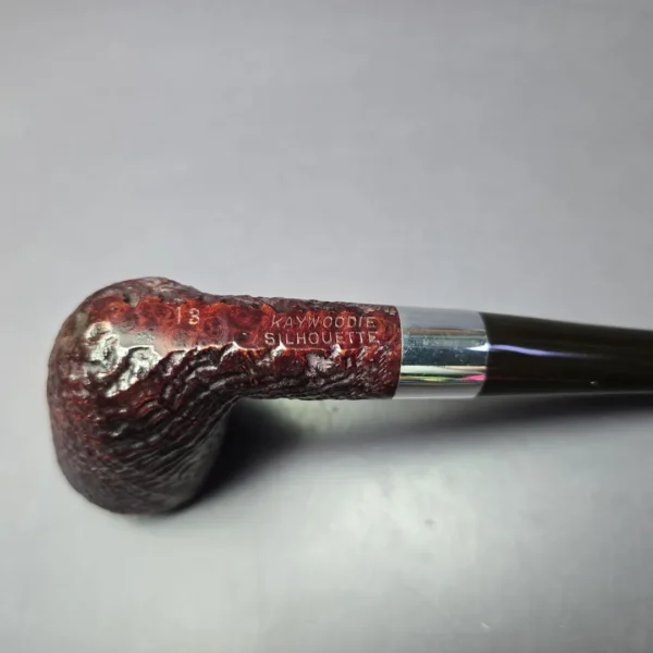 Kaywoodie Silhouette 13 Sandblasted Dublin Estate Briar Pipe, American Estates - Image 7