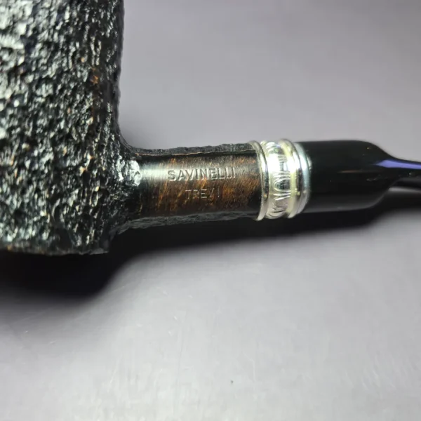Savinelli Trevi 311 KS Rusticated Poker Estate Briar Pipe, 6mm, Italian Estates - Image 7