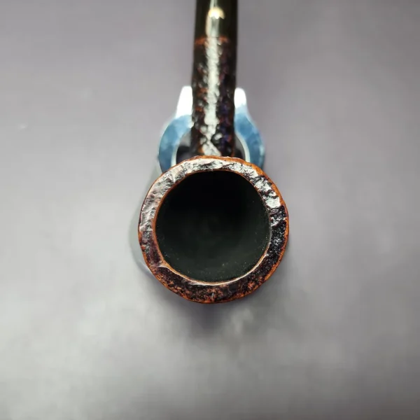 Gold Crown by GBD 9569 Sandblasted Poker Sitter Estate Briar Pipe, English Estates - Image 7