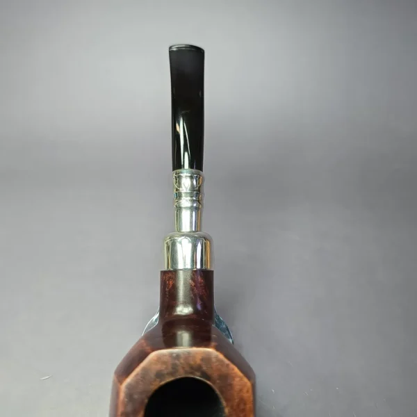 Ferndown Reo 3 Star Silver Spigot Panel Apple Estate Briar Pipe, English Estates - Image 7