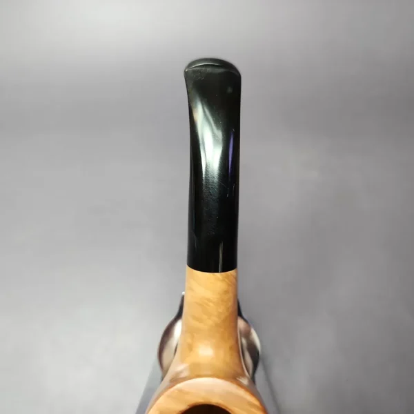 Roma Smooth Bent Billiard Estate Briar Pipe, Unsmoked - Image 7