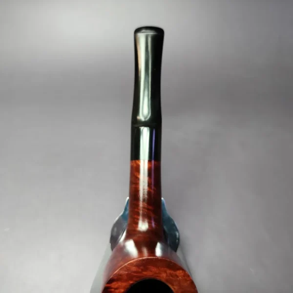 Roma Smooth Saddle Billiard Estate Briar Pipe, Unsmoked - Image 7