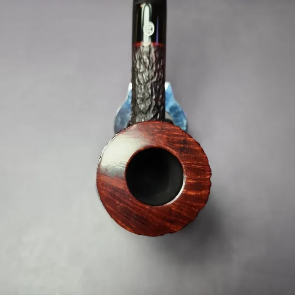 James Upshall Bark Group 6 Rusticated Skater Estate Briar Pipe, Unsmoked - Image 7