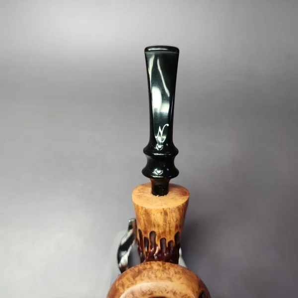 Nording Spruce Partially Rusticated Freehand Estate Briar Pipe, Unsmoked - Image 7