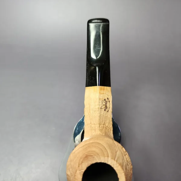 Morgan Bones Sandblasted Bulldog Briar Pipe, New - Image 7