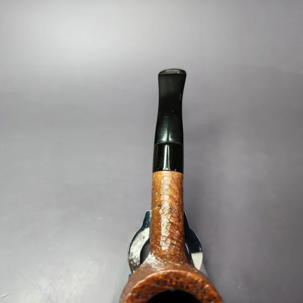 English Rustic Sandblasted Poker Estate Briar Pipe, English Estates - Image 7