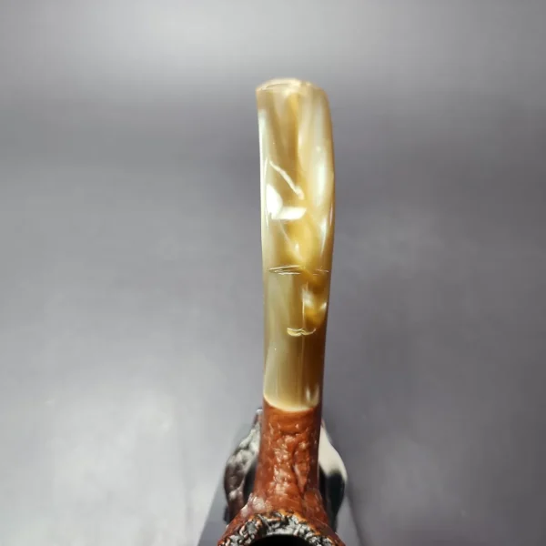 Caminetto Business 192 Large Rusticated Bent Billiard Estate Briar Pipe, Italian Estates - Image 7