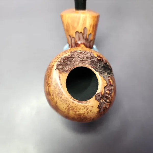 Nording Spruce Partially Rusticated Freehand Estate Briar Pipe, Unsmoked - Image 7
