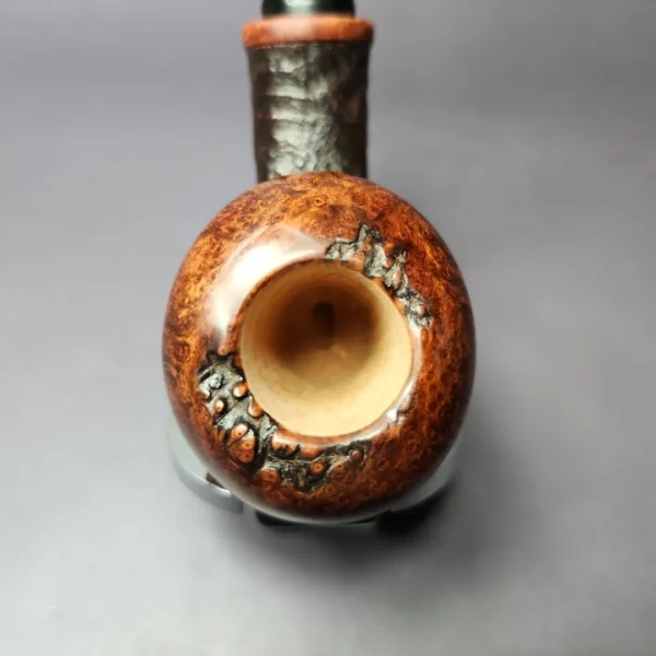 Gregor Lobnik 4 Star Partially Sandblasted Acorn Estate Briar Pipe, Unsmoked - Image 7