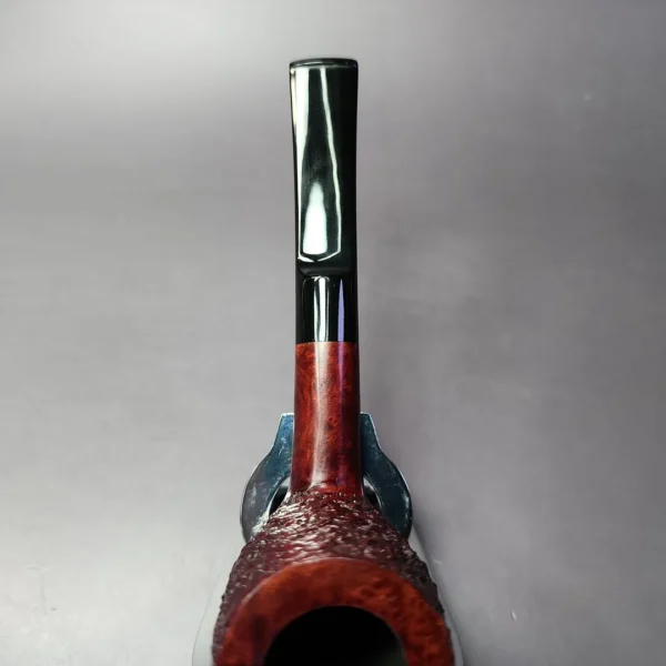 Sean Reum Glacier "Chipblast" Rusticated Billiard Briar Pipe, New - Image 7