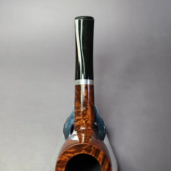 John Aylesbury 402 Smooth Billiard w/ Silver Estate Briar Pipe, Unsmoked, 9mm - Image 7