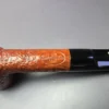 Merchant Service Originals by G. Polla Sandblasted Billiard Handmade Briar Pipe, New - Image 7