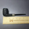 Pipe Tristan Granite Rusticated Army Mount Billiard Handmade Briar Pipe, New - Image 7