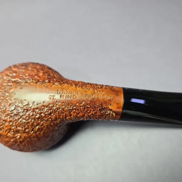 Radice Rind GT Rusticated Bullcap Estate Briar Pipe, Italian Estates - Image 7