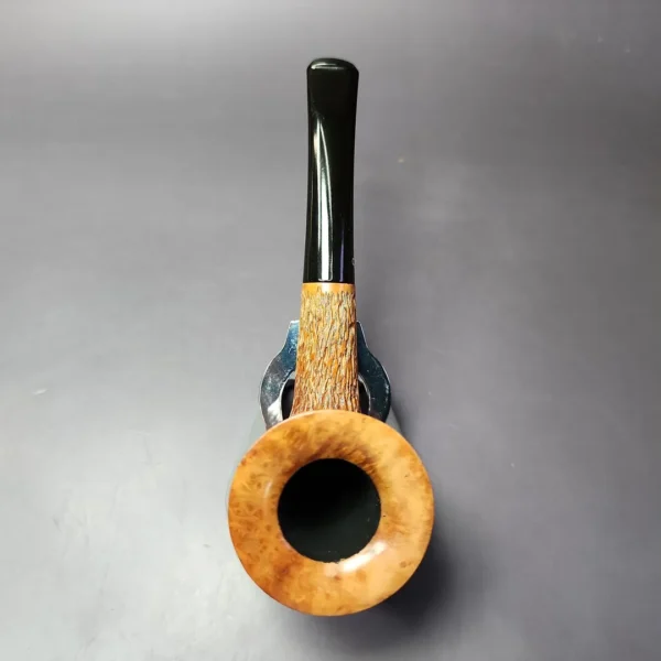Kaywoodie Natural Burl Rusticated Zulu Estate Briar Pipe, American Estates - Image 7