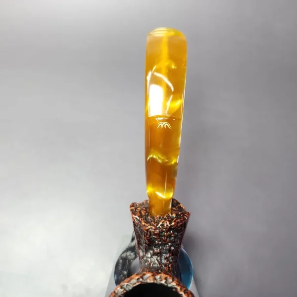 Caminetto Business Rusticated Egg Estate Briar Pipe, Italian Estates - Image 7