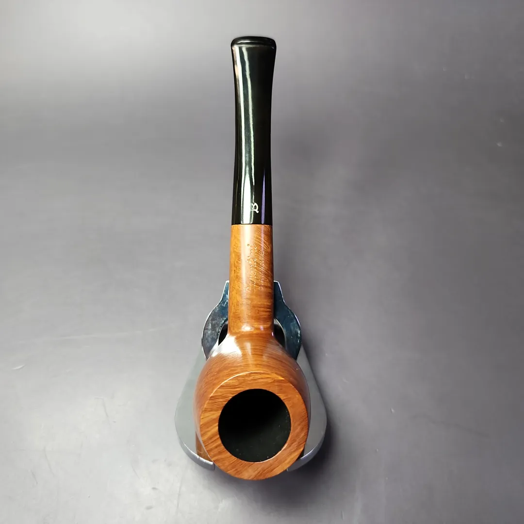Barontini Diamante 313 Smooth Oval Shank Billiard Estate Briar Pipe, Unsmoked - Image 7