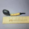 J Mouton Sandblasted Tomato w/ Bamboo Handmade Briar Pipe, New - Image 8