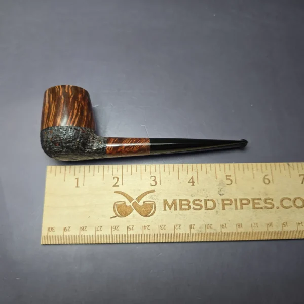 WO Larsen Partially Rusticated Brandy Estate Briar Pipe, Danish Estates - Image 8