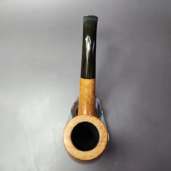 Ed Burak Connoisseur XL "LC" Smooth Bent Billiard Estate Briar Pipe, American Estates - Image 8