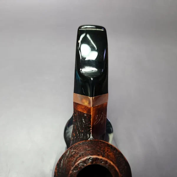 Morgan BlackJack 30 Sandblasted Bulldog Briar Pipe, New - Image 8
