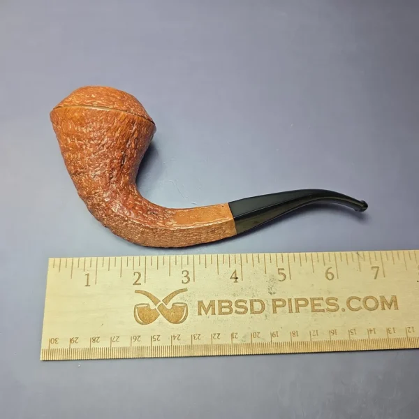 Ed Burak Connoisseur Rusticated Bent Bulldog Estate Briar Pipe, American Estates - Image 8