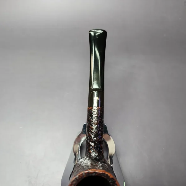 Gold Crown by GBD 9569 Sandblasted Poker Sitter Estate Briar Pipe, English Estates - Image 8