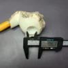 MBSD Meerschaum Deluxe Natural XL Freehand Block Meerschaum Pipe, Briar-Mortise - Image 8
