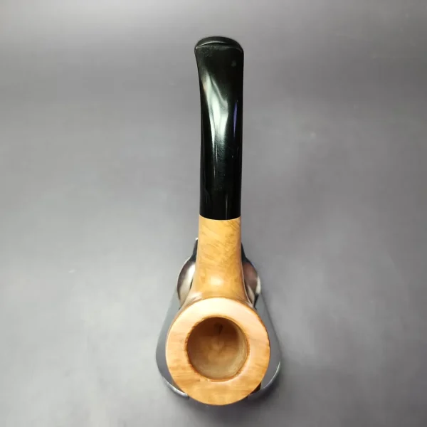Roma Smooth Bent Billiard Estate Briar Pipe, Unsmoked - Image 8
