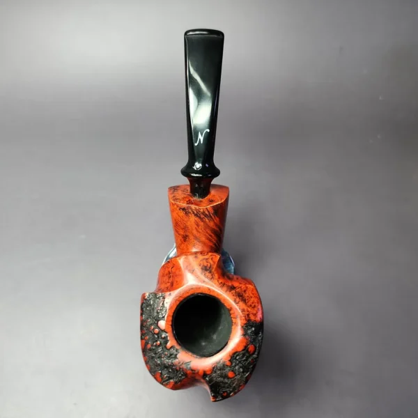 Nording Partially Rusticated Freehand Estate Briar Pipe, Unsmoked - Image 8