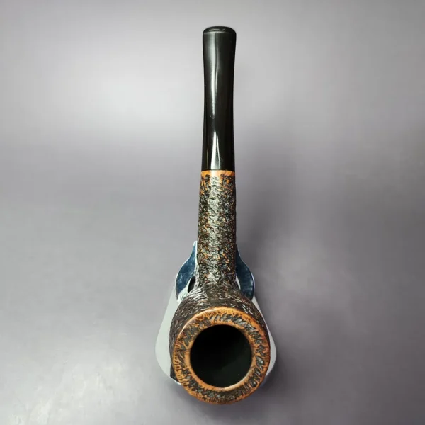 Old England (Sasieni) 55 Rusticated Billiard Estate Briar Pipe, English Estates - Image 8
