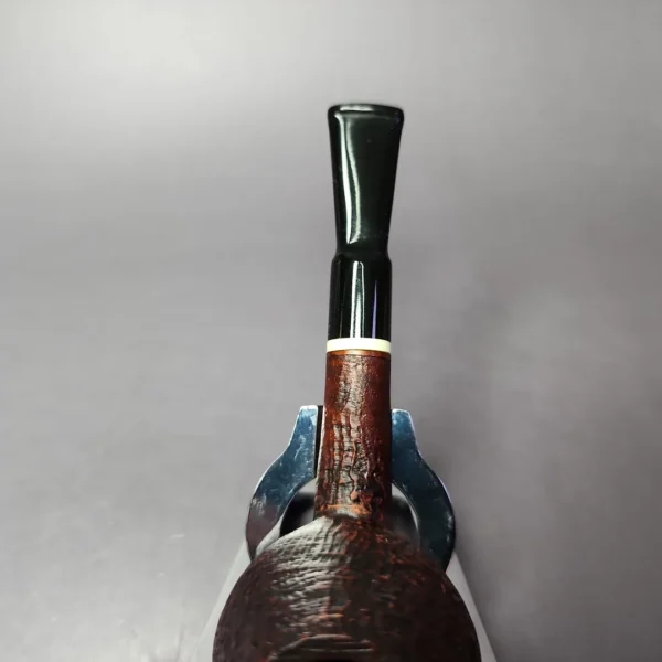 Proxima by Piero Vitale Brown Sandblasted Brandy Briar Pipe, New - Image 8